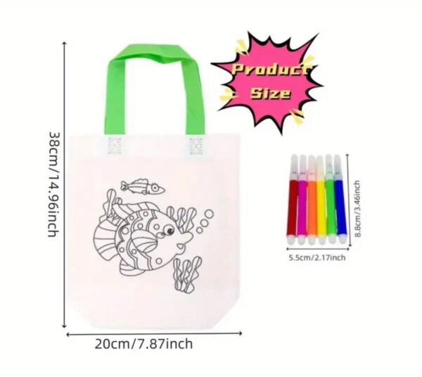 DIY Graffiti Canvas Bag with Markers